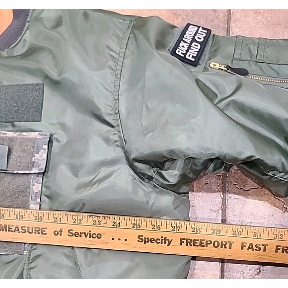 NWOT ROTHCO Military Sage Green Reversible AF MA-1 Bomber Flight Jacket Men 2XL - Picture 7 of 10